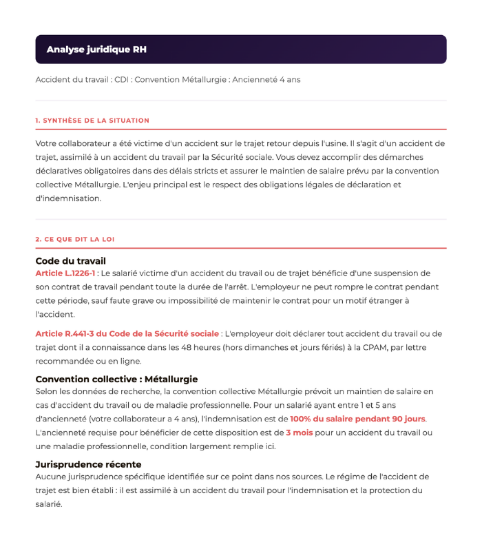 HR Legal Check — analyse juridique complète