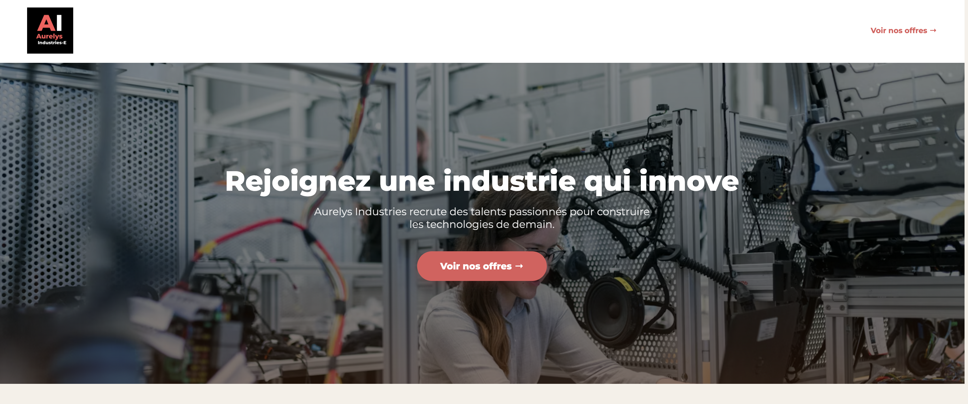 Page carrière — hero